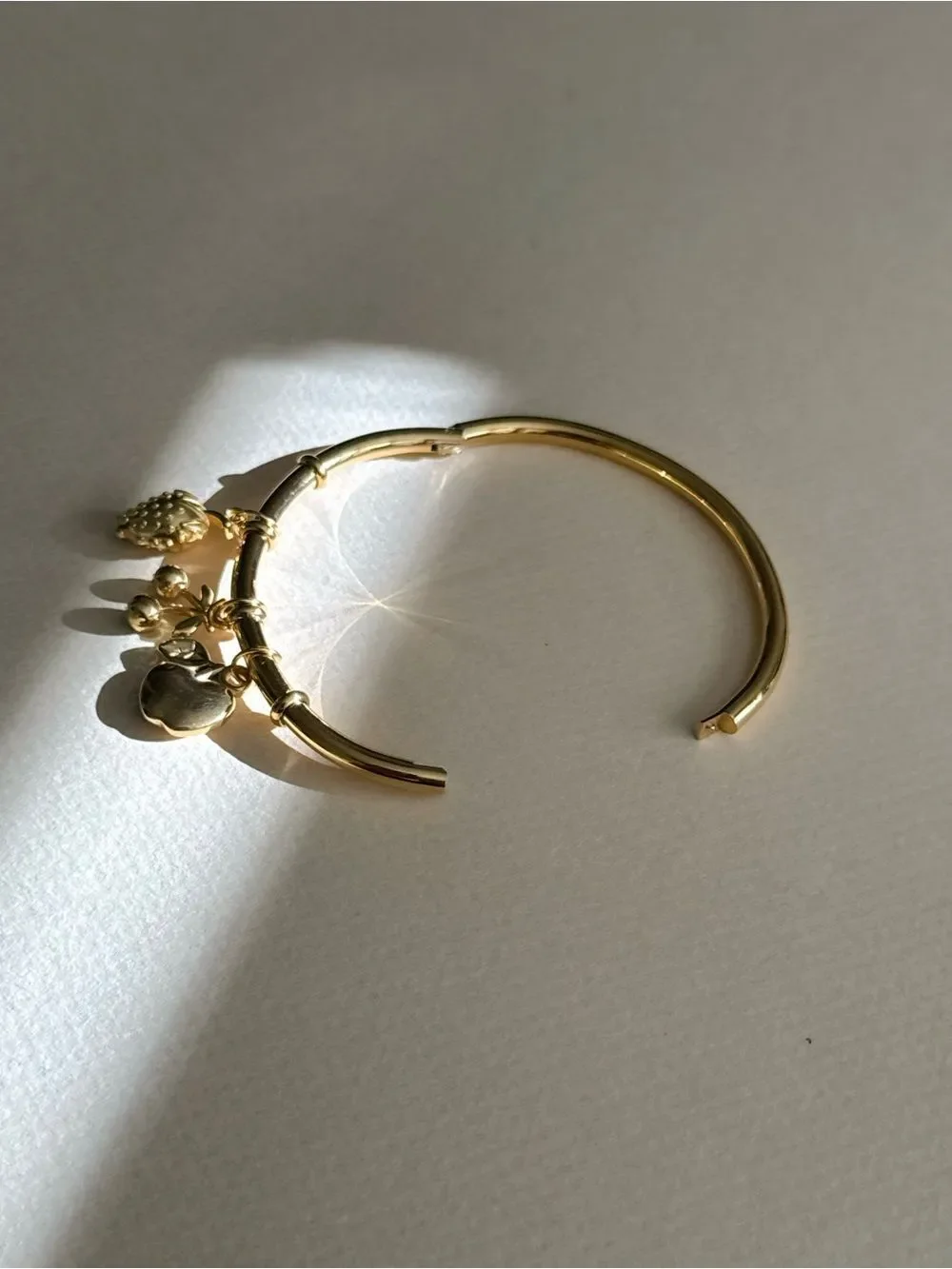 Fruit Charm Bangle Bracelet M1893